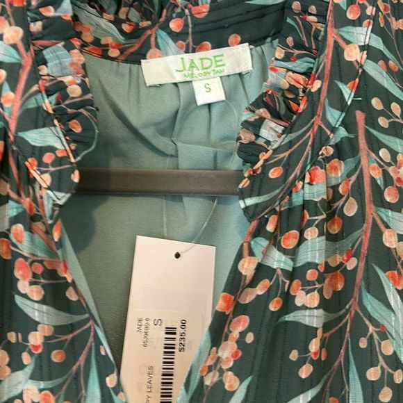 Jade Melody Tam Wispy Leaves maxi dress size Small NWT - Picture 4 of 6